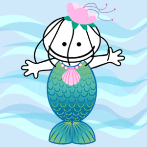 Clara as Ari the Littlest Mermaid
